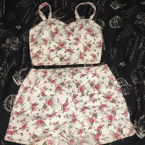 This is a two piece short set